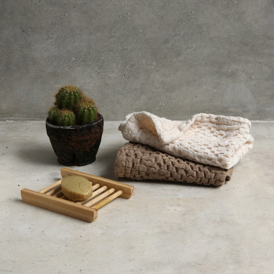 هيفيا® طقم مناشف قطنية نباتية من 2