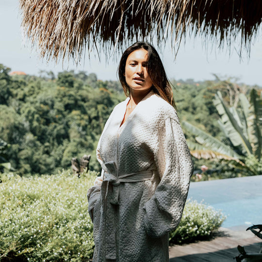 Heveya® نباتي القطن حمام رداء