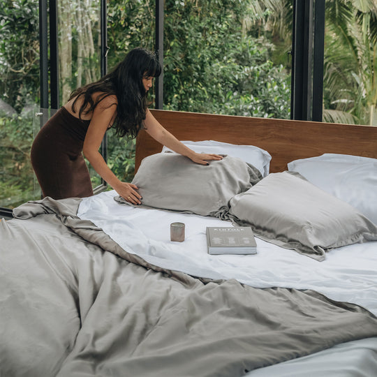 Heveya® الخيزران ورقة مسطحة مجموعة