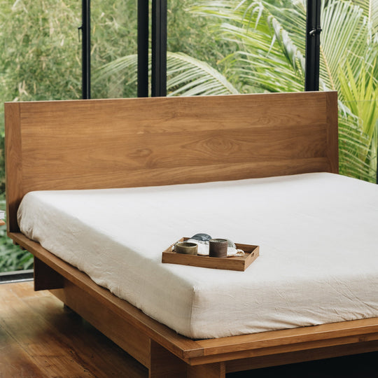 طقم شرشف هيفيا® كتان مطاط